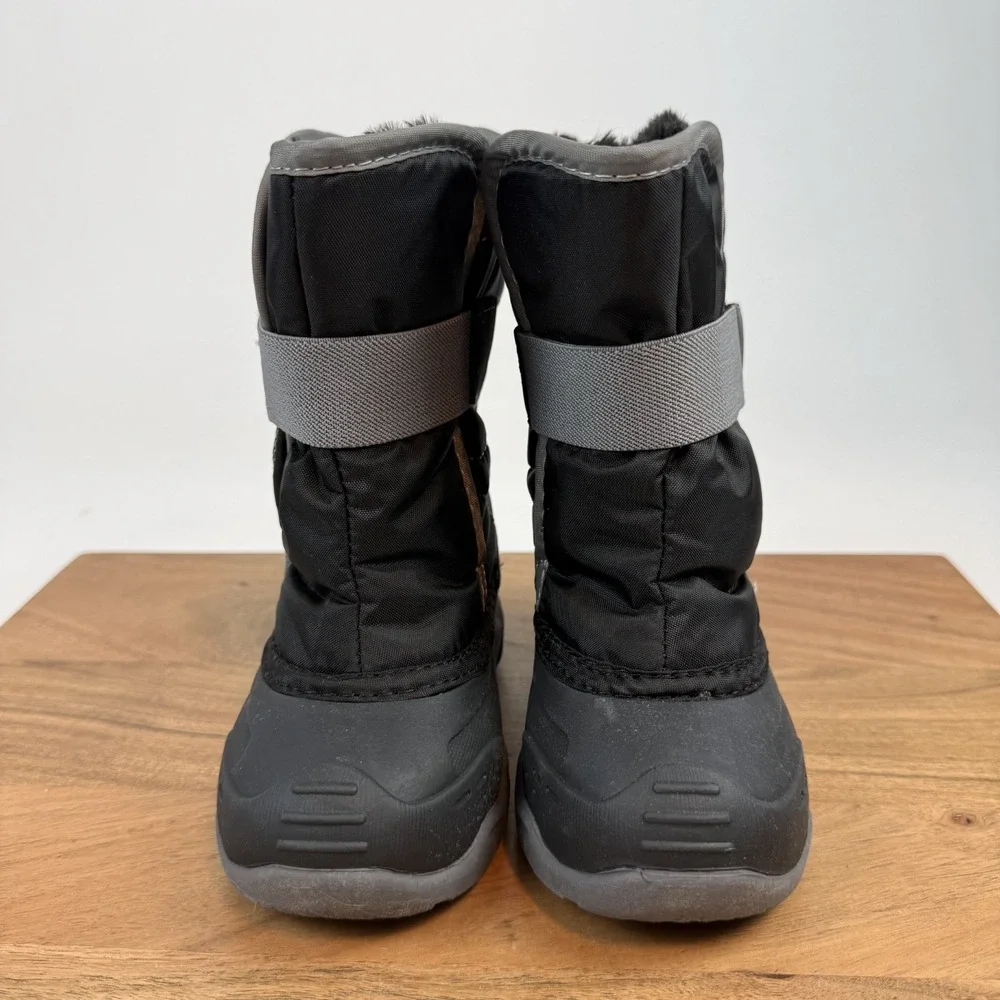 New Little Kids Kamik Snowbug 5 Black Lined Comfort Warm Snow Boot Size 10 C NIB